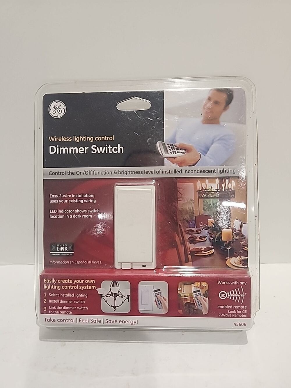 GE Wireless Lighting Control Dimmer Switch Led Indicator USA Seller